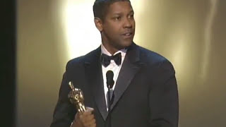 Denzel Washington Wins Best Actor  74th Oscars 2002 [upl. by Hairej]