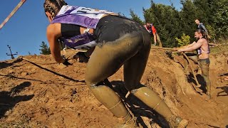 September 2024 Girls at the Race of Heroes having fun wallowing in a puddle  10 [upl. by Akapol]