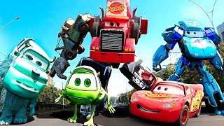 Lightning McQueen TRANSFORMERS in Real Life 2024 disney cars 4 PIXAR [upl. by Torruella]