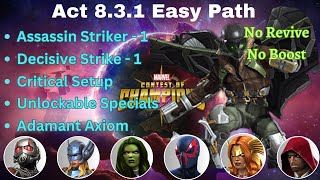 MCOC Act 831 Easy Path For Completion  Vulture Boss [upl. by Gathers]