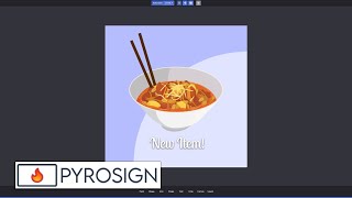 Digital Signage Graphic Editor Tutorial for PyroSigncom [upl. by Llet]