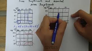 Prime Implicants and Essential Prime Implicants  Solved Example [upl. by Colver]