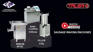 Sausage Making Machine  Industrial Meat Mincer  Hydraulic Filler Machine  Dr Froeb India [upl. by Tresa]