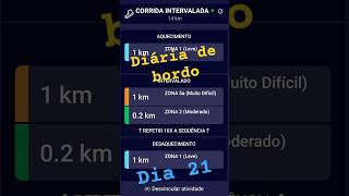 Diário de bordodia 21 Treino de tiros vamoscorrer amocorrer rumoamaratona rumoaos42 [upl. by Cooper]