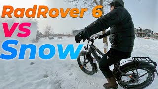 RadRover 6 Snow Preview  Lets have some fun [upl. by Eniamreg]