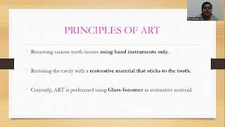 ATRAUMATIC RESTORATIVE TREATMENTDR AMRUTHA JOY DEPT OF PEDIATRIC DENTISTRY RDC [upl. by Ssac440]