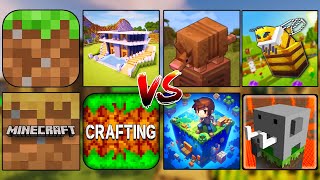 Minecraft TRIAL VS Craft WORLD VS Craftsman VS MCPE VS Lokicraft SUPER VS Craftsman 5 VS OTHER GAMES [upl. by Raney]