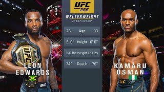 UFC 286 Edwards vs Usman 3 Full Fight [upl. by Cressi]