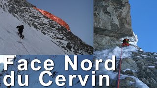 1 Face Nord du Cervin Cervino Matterhorn Voie Franz et Toni Schmid alpinisme montagne [upl. by Abrahamsen]