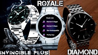 Fireboltt Royale vs Fireboltt Diamond vs Fireboltt Invincible plus  Storege  tws  games amoled [upl. by Ardnael943]