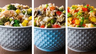 3 Healthy Rice Recipes For Weight Loss [upl. by Nahtaoj]