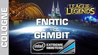 Gambit Gaming vs Fnatic  Game 1  Grand Final PT  IEM Cologne  League of Legends [upl. by Joela]