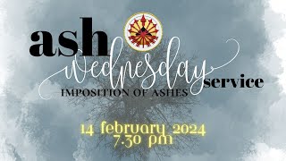 HOLY COMMUNION SERVICE IN ENGLISH  IMPOSITION OF ASHES [upl. by Janik]