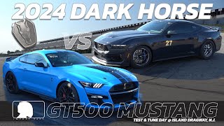 Record Fastest GT500 Shelby Mustang vs 2024 Ford Mustang Dark Horse [upl. by Tewell804]