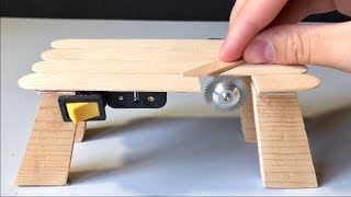 How to Make a Table Saw Machine  Miniature Cutting Tool  Very Powerful [upl. by Airelav]