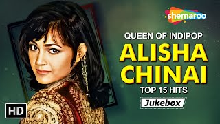 Best of Alisha Chinai  Top 15 Hit Songs  Queen of Indipop  Superhit Hindi Songs HD [upl. by Eldorado89]