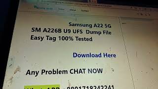 Samsung A04E SM A042F U7 Dump File Easy Tag 100 Tested [upl. by Molly]