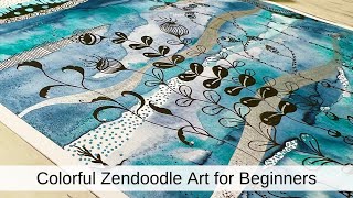 Colorful Zendoodle Art for Beginners [upl. by Enohpets119]