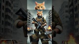 Heartwarming Story of a Soldier Father and His Kitten Amidst War😥 shorts cat [upl. by Airod]