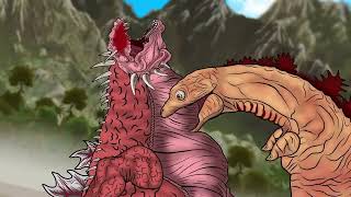 Kamatakun vs Godzilla Amphibia  Epic Battle [upl. by Aihsenet]