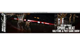 2013 NBA Finals Game 3 Halftime and Post Game Show Heat at Spurs [upl. by Bausch496]