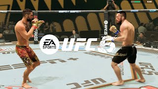 EA Sports UFC 5  Ilia Topuria Vs Merab Dvalishvili I FULL FIGHT PS5 [upl. by Eimirej]