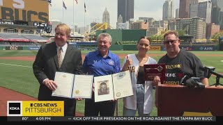 Munhall native Gabby Barrett celebrated at PNC Park [upl. by My]