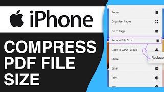 How To Compress PDF File Size On iPhone  Easy Tutorial [upl. by Nyad268]