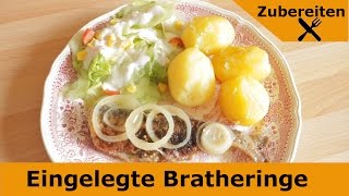 Eingelegte Bratheringe so mache ich Brathering selber [upl. by Nipha]