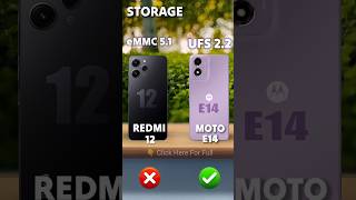 Redmi 12 Vs Moto e14 phonecomparison [upl. by Kcirej]