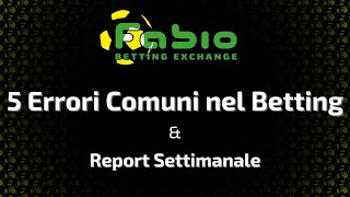 Ho vinto 1457 Euro Report settimanale betting bettingexpert bettingexchange [upl. by Gemperle]