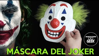 Como hacer la Máscara del Joker o Guasón hecha de Cartón DIY Manualidad del Joker 2 Folie à Deux [upl. by Wendi]