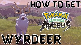 How to Get Wyrdeer in Pokemon Legends Arceus  How to Evolve Stantler Into Wyrdeer in Legends Arceus [upl. by Etna]