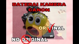 REVIEW BATERAI CANON LPE12 ORIGINAL DAN TIDAK ORIGINAL [upl. by Richel]