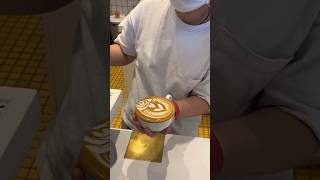 coffee barista coffeelover dreamtrackai latte latteeart coffeeloveers coffeeart [upl. by Airotnahs]