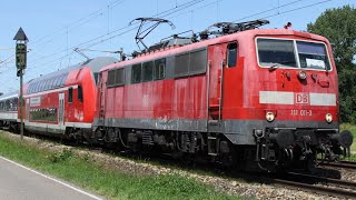 Rosa 111er mit Ersatzzug zwischen Bruchsal und Bretten [upl. by Luciano540]