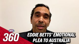 Eddie Betts emotionally confronts Tex Walkers racial slur  AFL 360  FOX Footy [upl. by Hein]