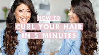 How to Curl Your Hair in 5 Minutes [upl. by Ynalem]