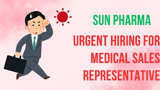 SUN PHARMA INCA DIV Urgent Hiring for Medical Sales Representative Lucknow  Pharmamemberscom [upl. by Yentyrb970]