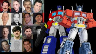 Animated Voice Comparison Optimus Prime Transformers [upl. by Ezekiel824]