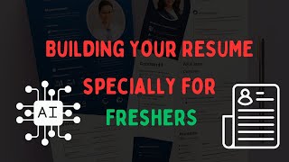 Resume Building TIPS for Freshers For All [upl. by Eraste]