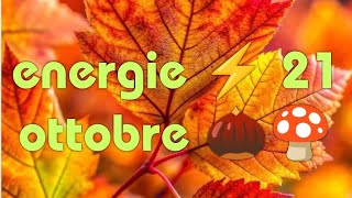 ENERGIE ⚡ 21 OTTOBRE 🍄🌰 [upl. by Rolanda]