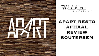 Apart Restaurant Boutersem Review door Hilko Cuisine GuitarMakersFood [upl. by Zetta128]