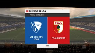 EA FC 24 VfL Bochum 1848 vs FC Augsburg Bundesliga [upl. by Lienad]