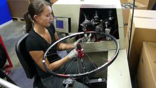 Bicycle wheel Lacing time sample [upl. by Olonam825]