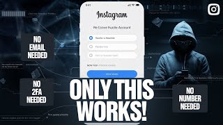 How To Recover A Hacked Or Disabled Instagram Account  without phone number or Code 2024 [upl. by Haakon142]