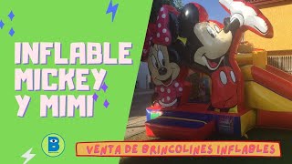 Inflable de Mickey Mimi Muro al Frente con Rampa 5x4mts [upl. by Ikcaj]