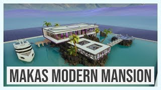 Makas Modern Mansion includes Yacht FortniteBlockParty  Fortnite Creative [upl. by Aksoyn781]