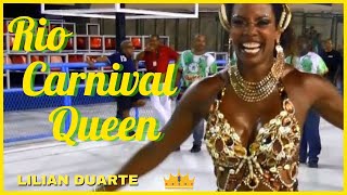 Rio Carnival Queen Lilian Duarte Samba dance at Sambadrome [upl. by February]