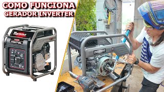 COMO FUNCIONA COMO É POR DENTRO DE UM GERADOR INVERTER [upl. by Bounds]